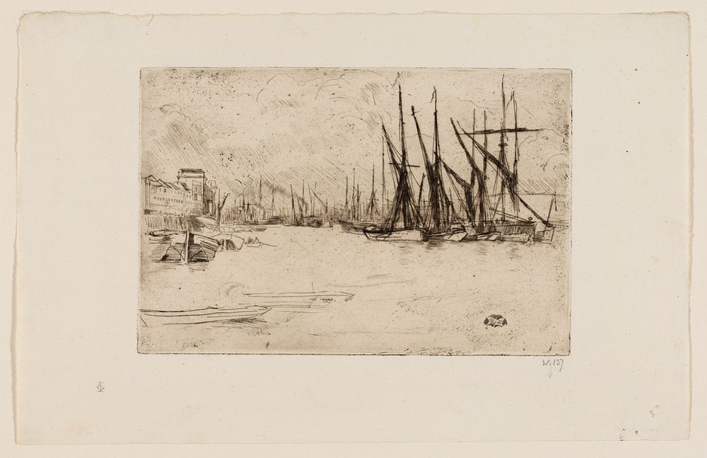 Pickle Herring Wharf by James McNeill Whistler