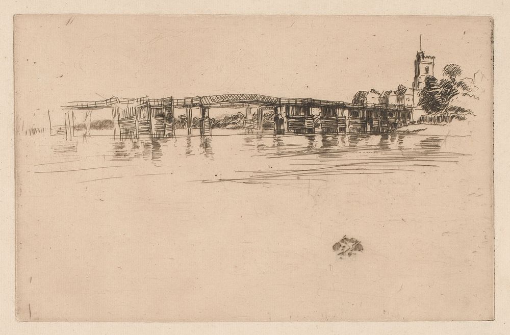 Little Putney Bridge by James McNeill Whistler