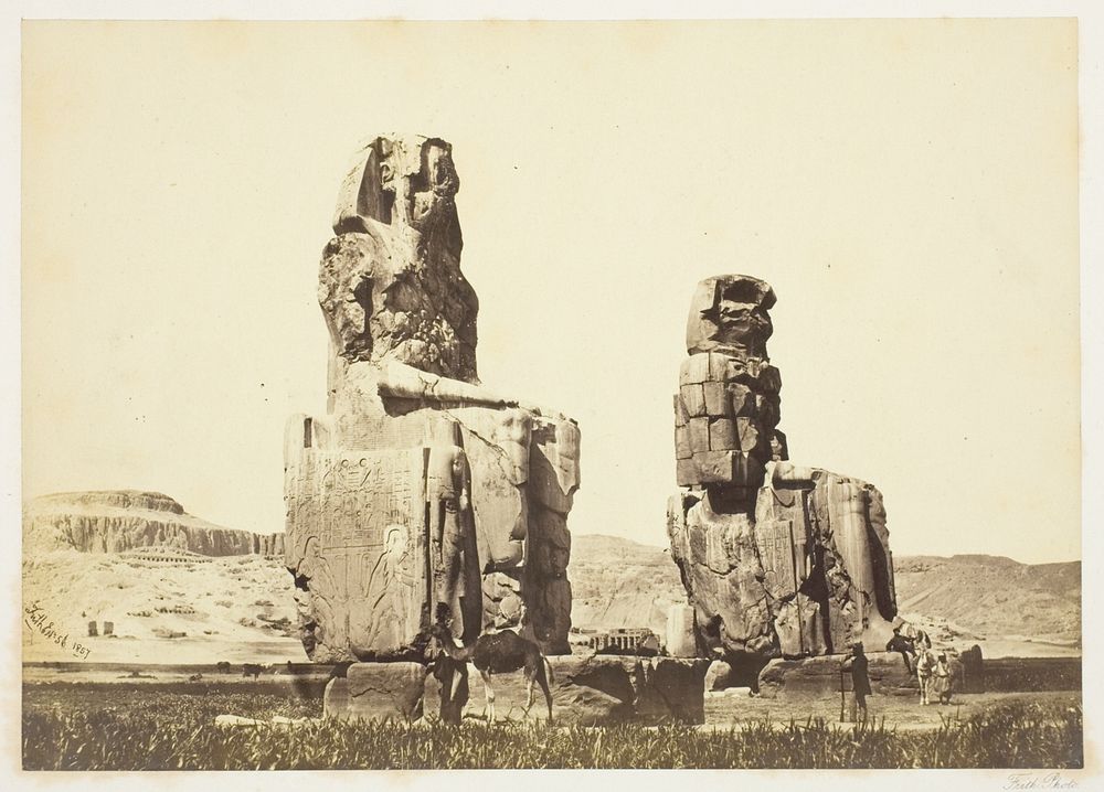 The Statues of Memnon by Francis Frith