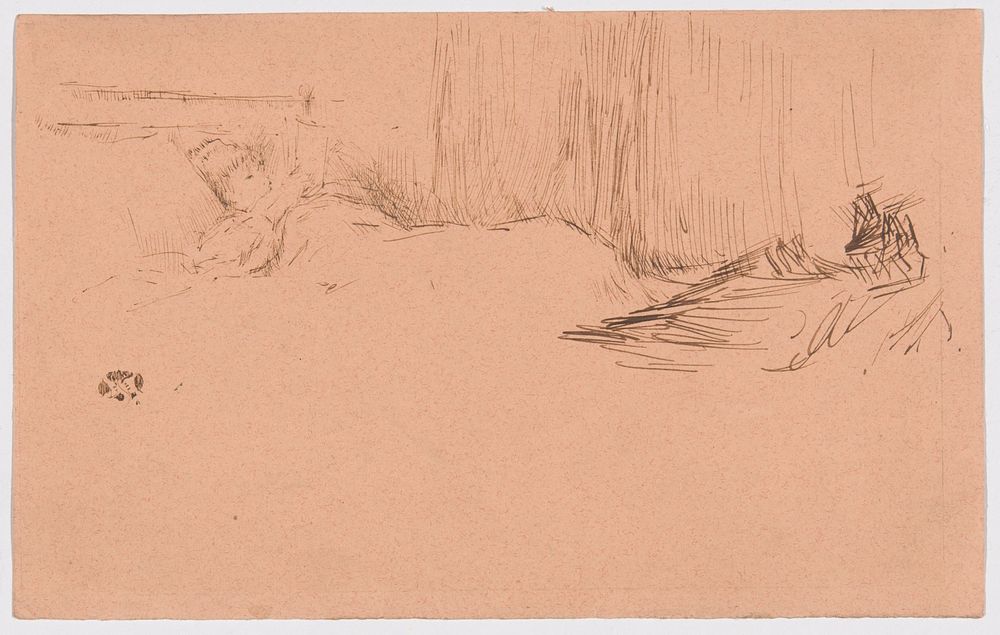 Girl Reading in Bed by James McNeill Whistler