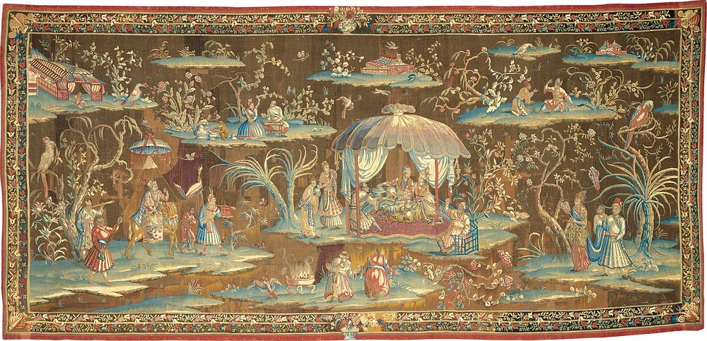 The Tent, from an Indo-Chinese or Indian Series by John Vanderbank (Manufacturer)