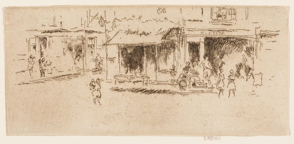 St James's Place, Houndsditch by James McNeill Whistler