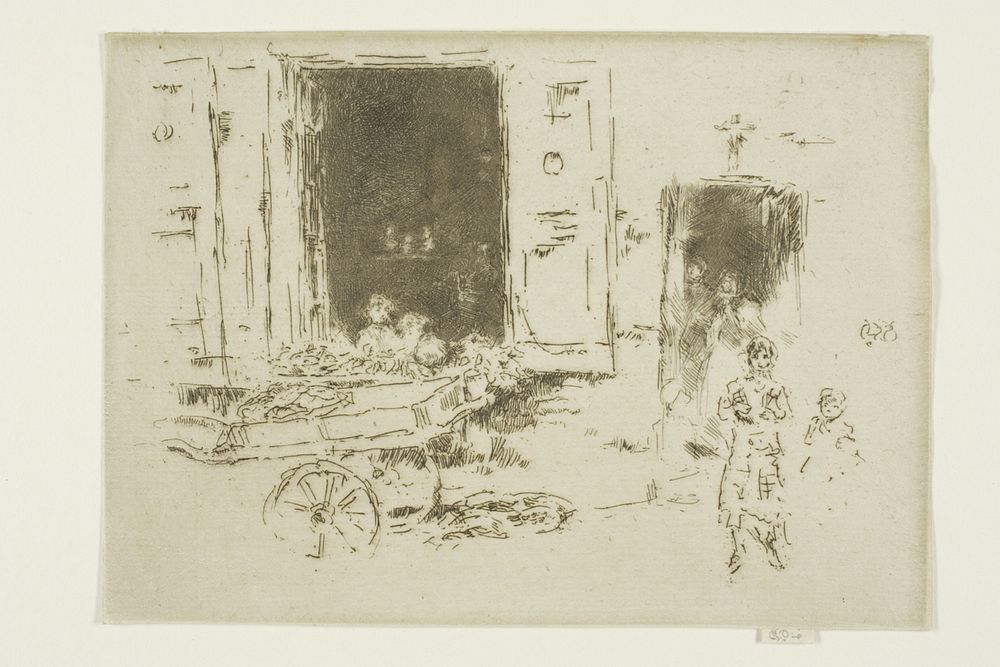 The Barrow - Quartier des Marolles, Brussels by James McNeill Whistler