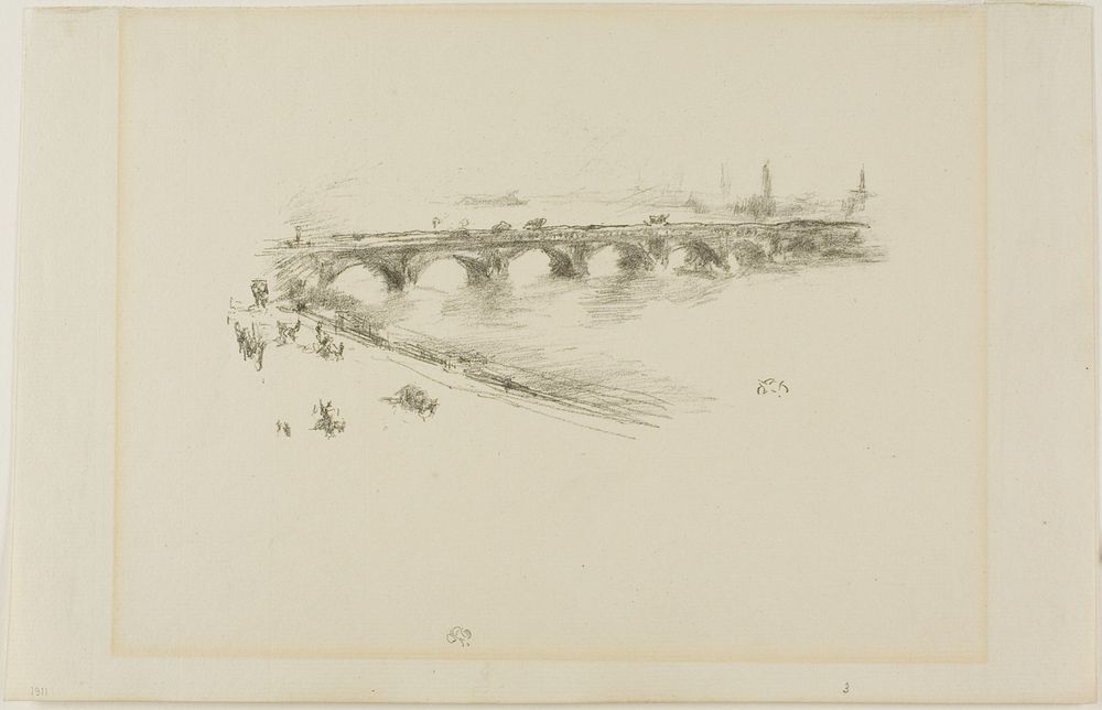 Evening, Little Waterloo Bridge by James McNeill Whistler