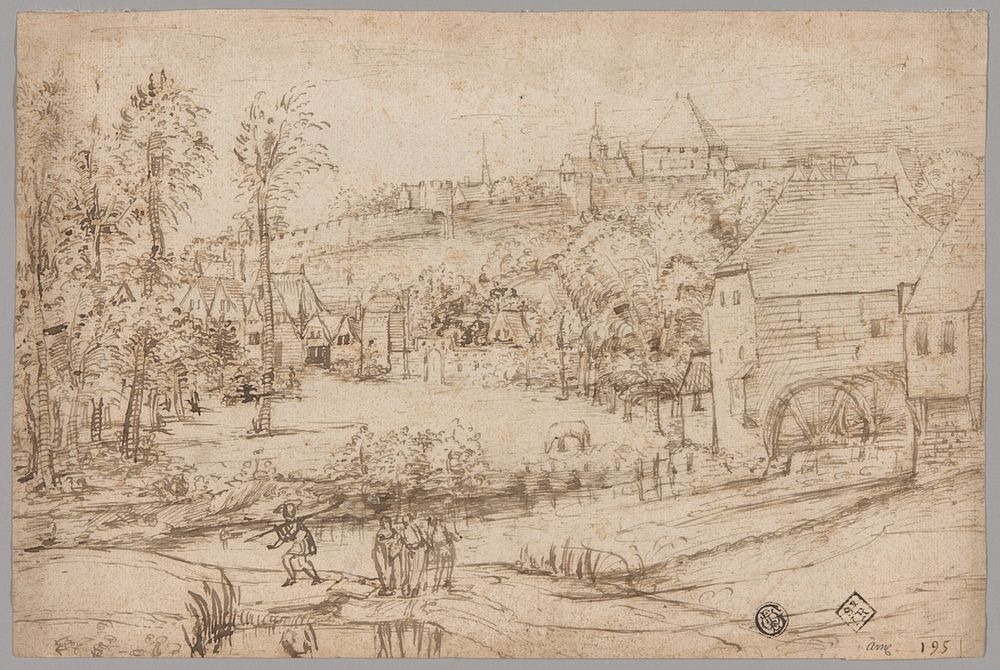 Landscape with River and Mill by Unknown artist