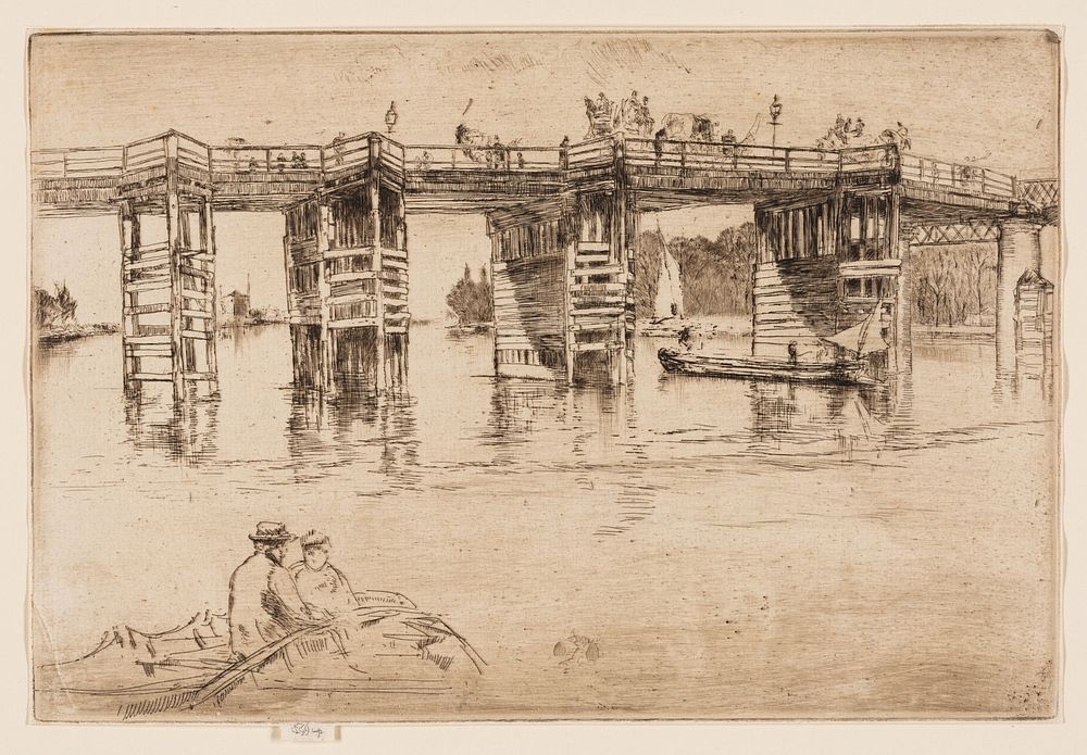 Old Putney Bridge by James McNeill Whistler