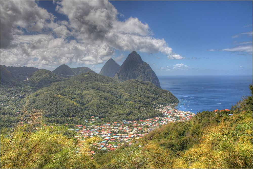 Soufriere and the Pitons | Free Photo - rawpixel