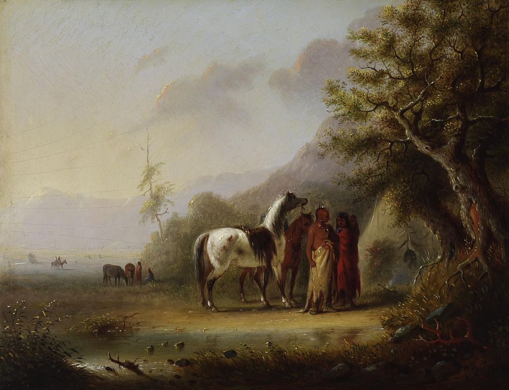 Sioux Indians in the Mountains (ca. 1850) by Alfred Jacob Miller