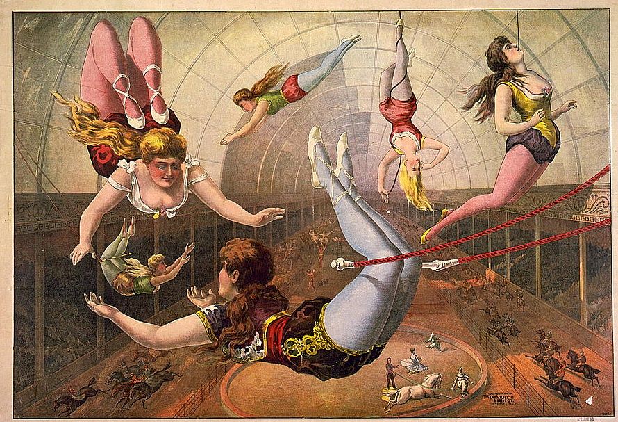 Circus poster, 1890 from the Library of Congress.