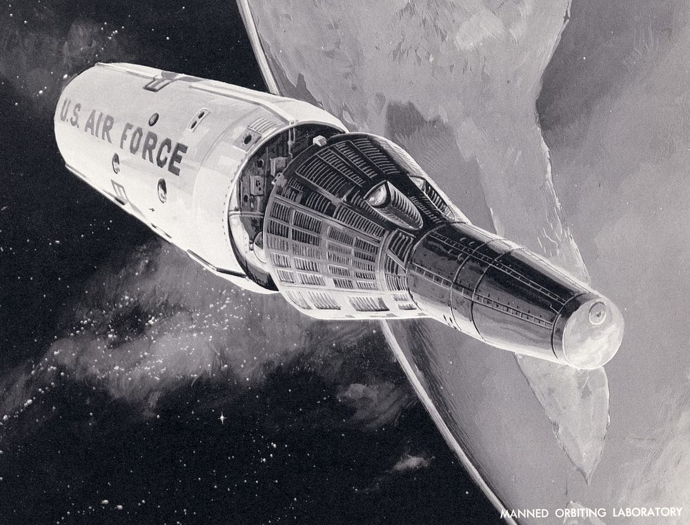 Manned Orbiting Laboratory (MOL), an evolution of the earlier "Blue Gemini" program, which was conceived to be an all-Air…