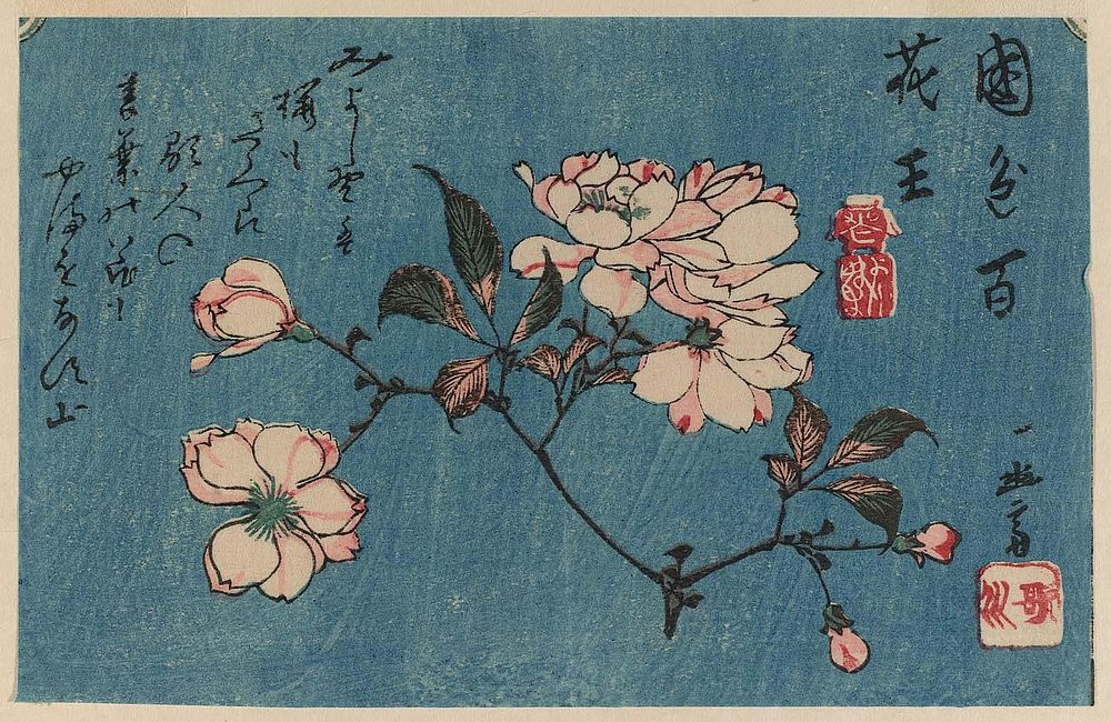 Woodblock print (nishiki-e); ink and color on paper by Utagawa Hiroshige.