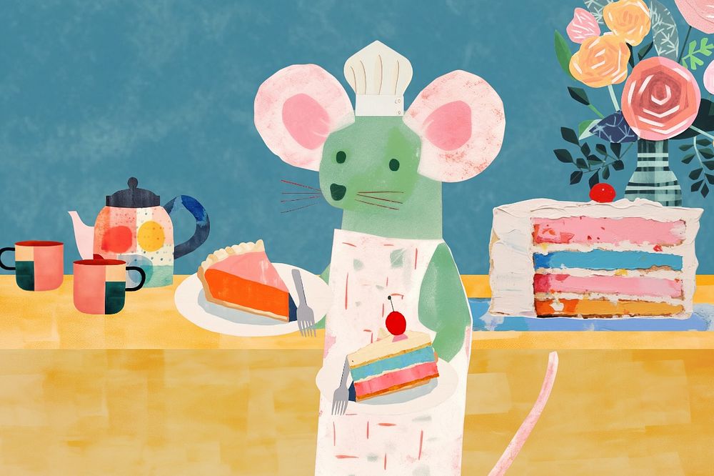 Mouse bakery owner paper craft remix