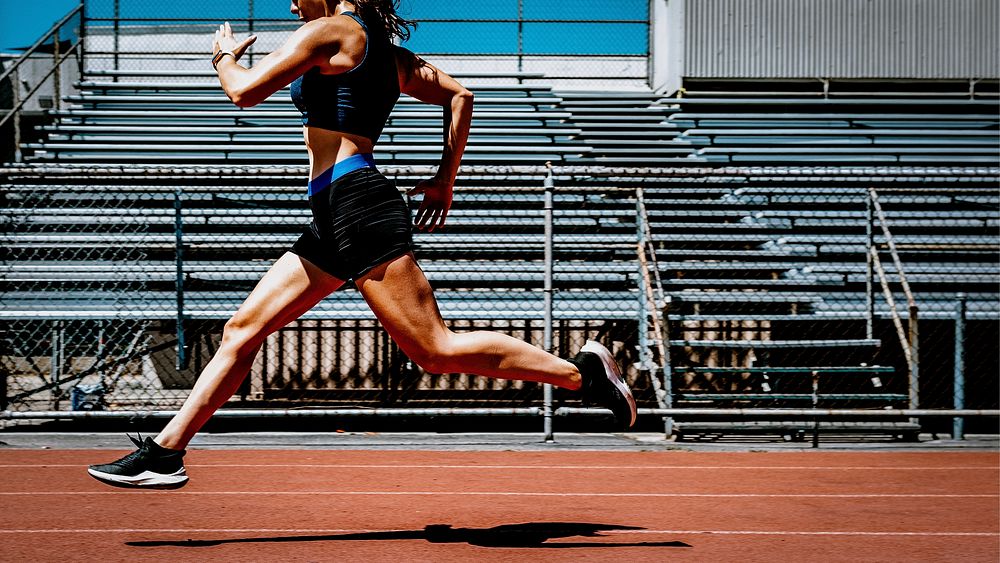 Woman athlete running 