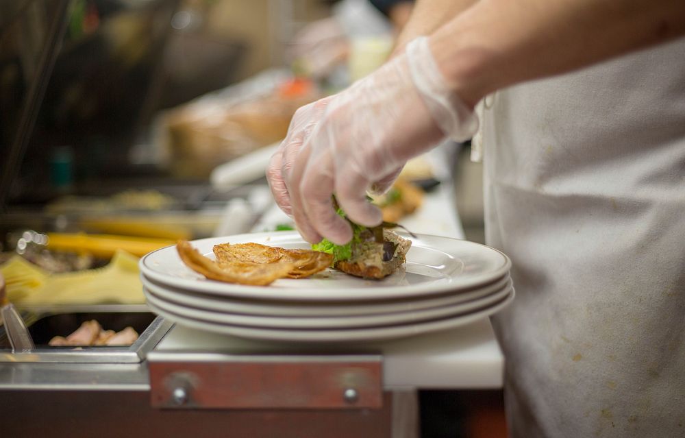 Free Chef is preparing food in the kitchen image, public domain food CC0 photo