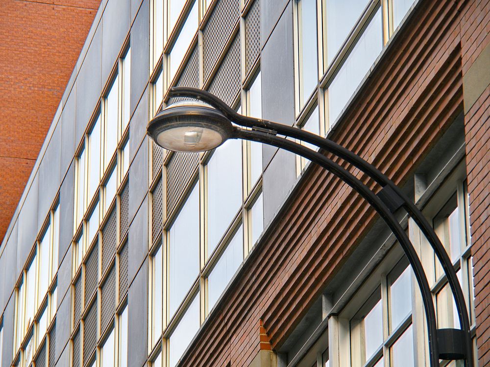 Free black street lamp image, public domain light CC0 photo.