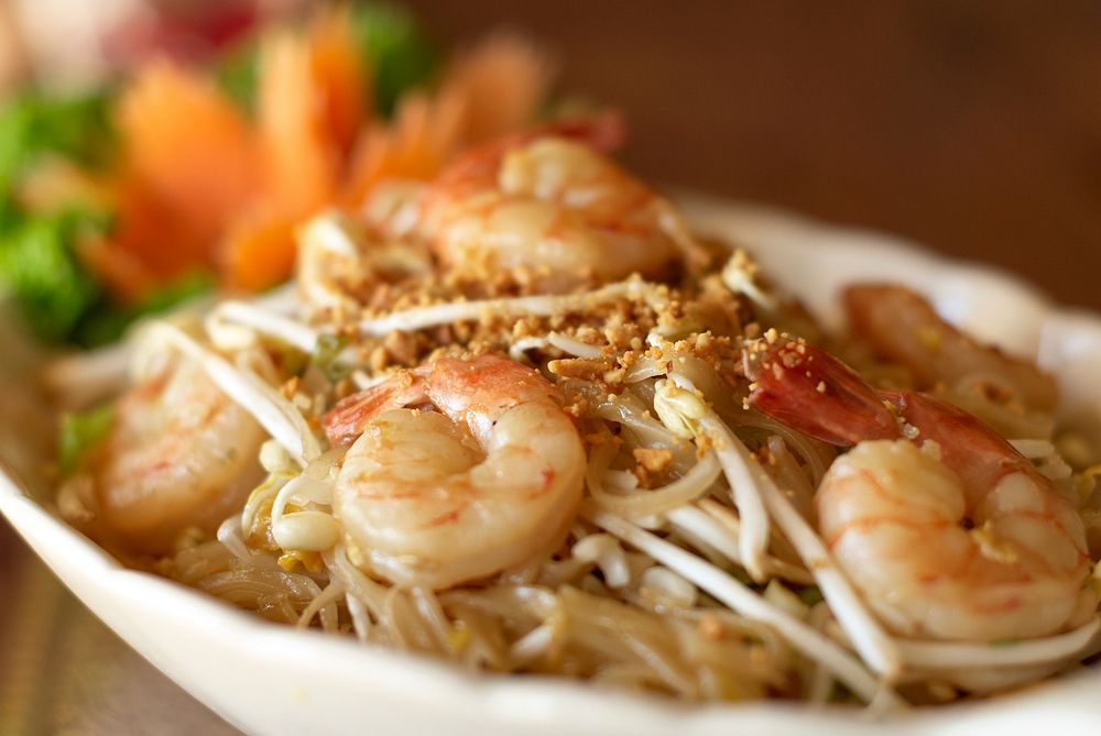 Free asian noodles pad thai image, public domain CC0 photo.