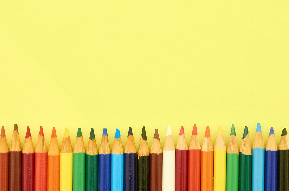 Coloring pencils background, free public domain CC0 image.