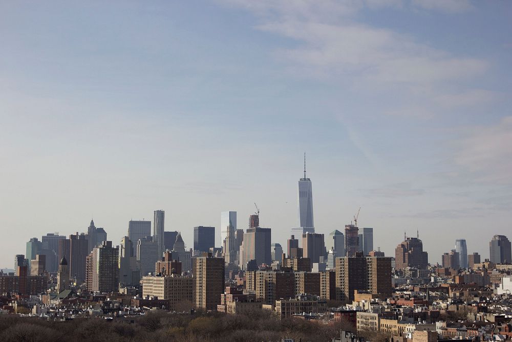 Free Manhattan skyline image, public domain urban CC0 photo.