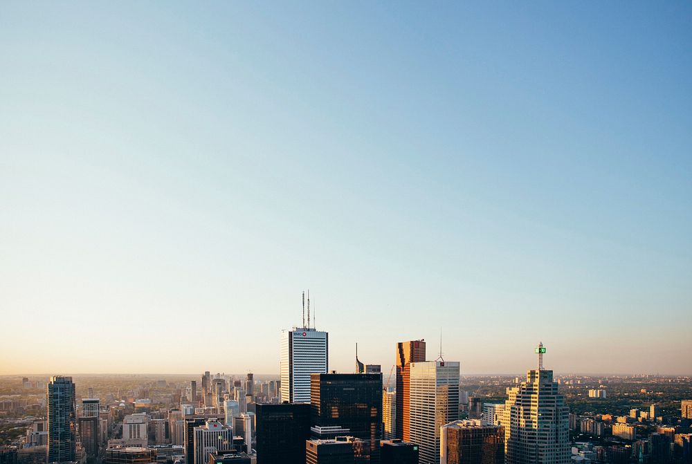 Free Toronto skyline image, public domain urban CC0 photo.