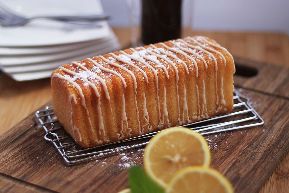 Free lemon cake image, public domain CC0 photo.