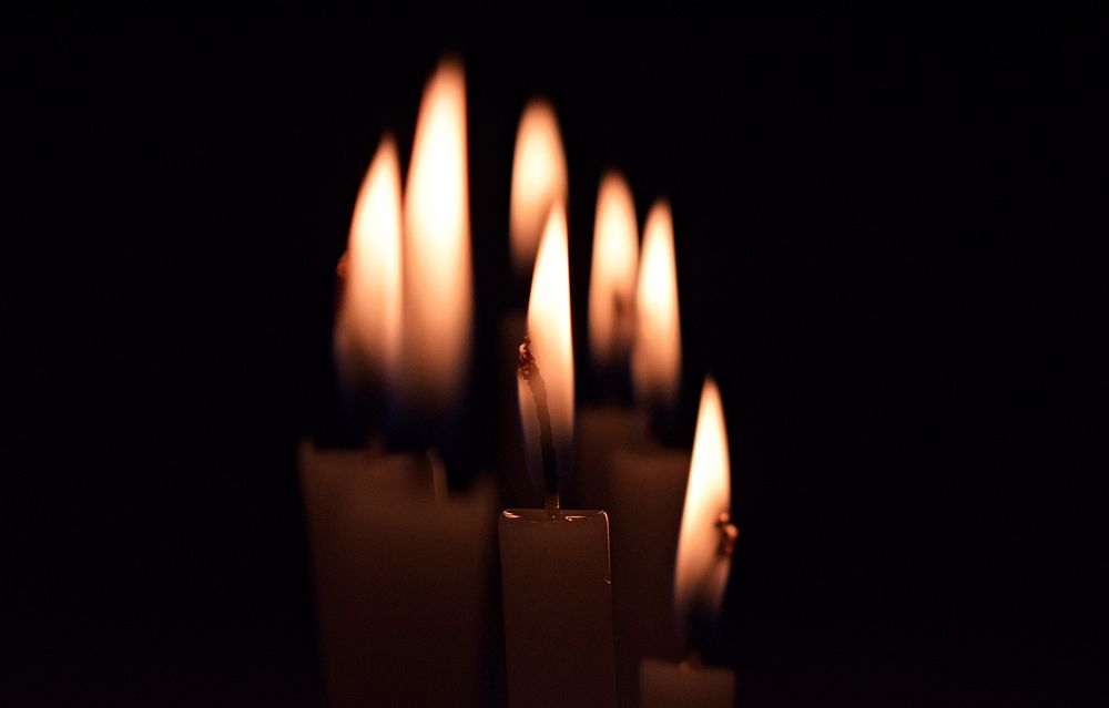 Burning candles, free public domain CC0 image.