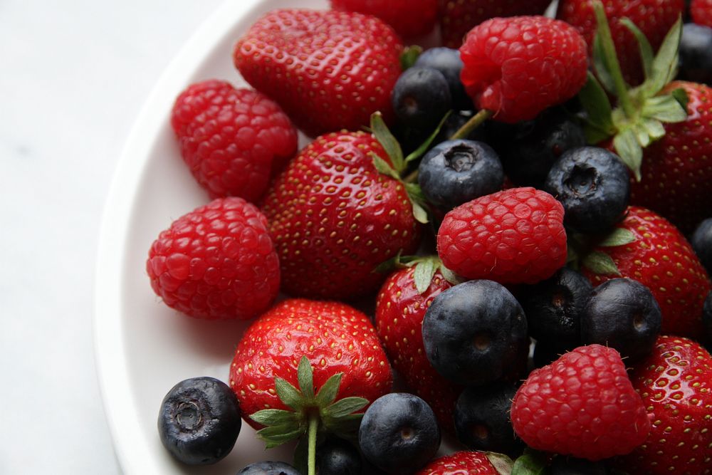 Free healthy berries close-up image, public domain fruit CC0 photo.