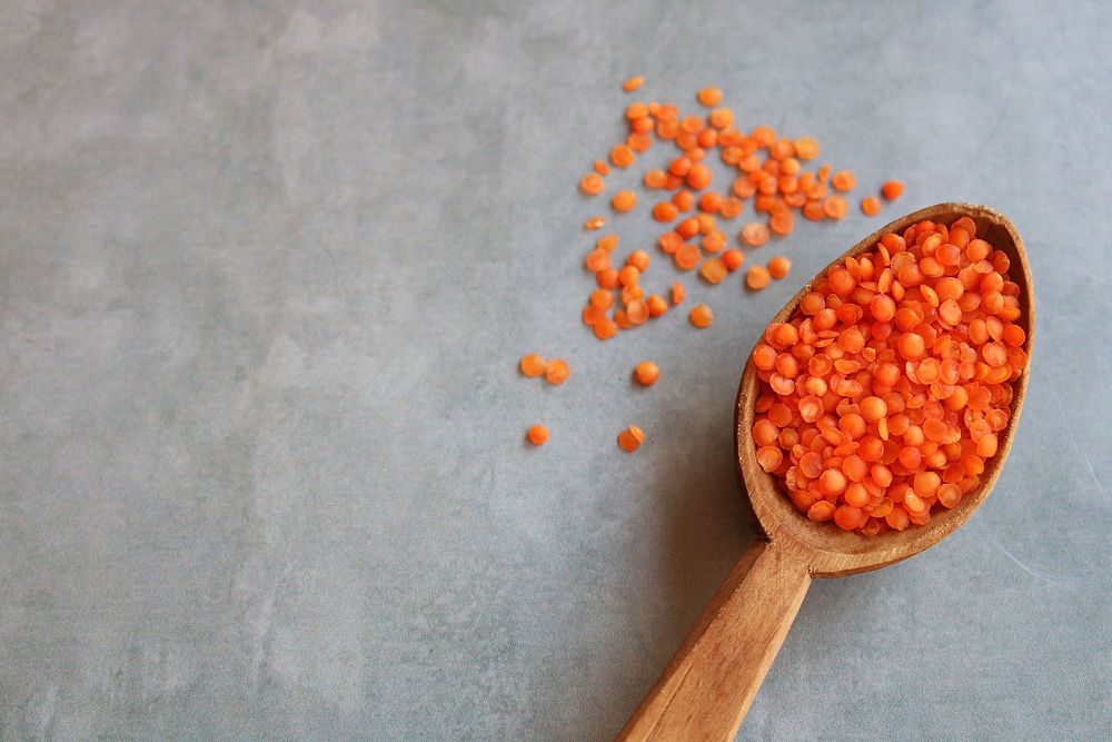 Free red lentils image, public domain food CC0 photo.
