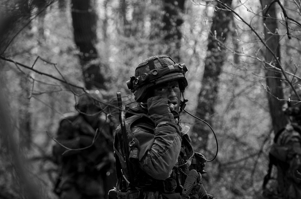 VARPALOTA TRAINING AREA, Hungary - A Soldier from the 11th Royal Netherlands Army Maneuver Brigade conducting a dismounted…