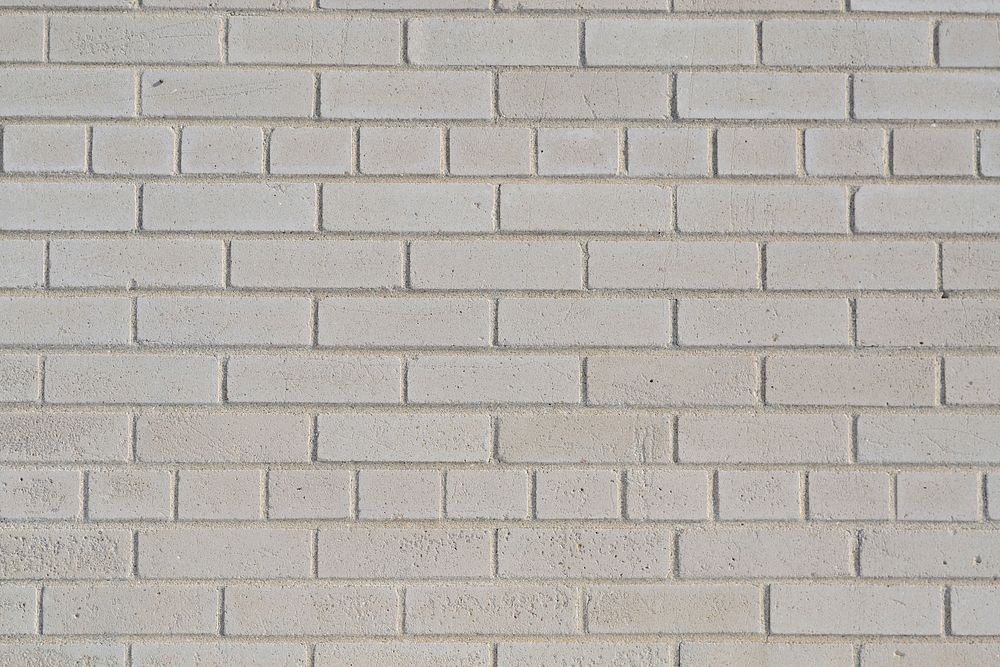 White brick wall texture. Free public domain CC0 photo.