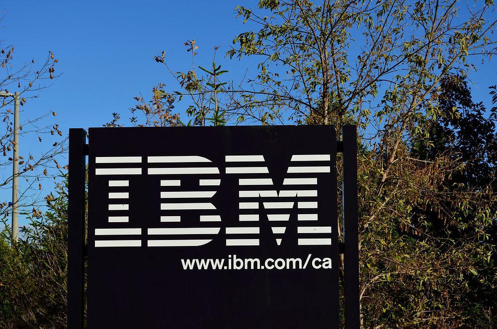 IBM Office sign in Makhram, Ontario, Canada, 2 November 2015.