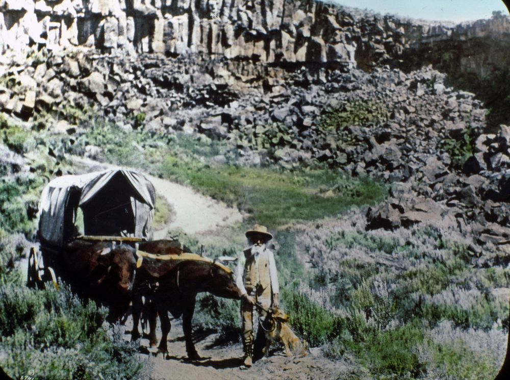 Covered Wagon - Asahel Curtis. Original public domain image from Flickr