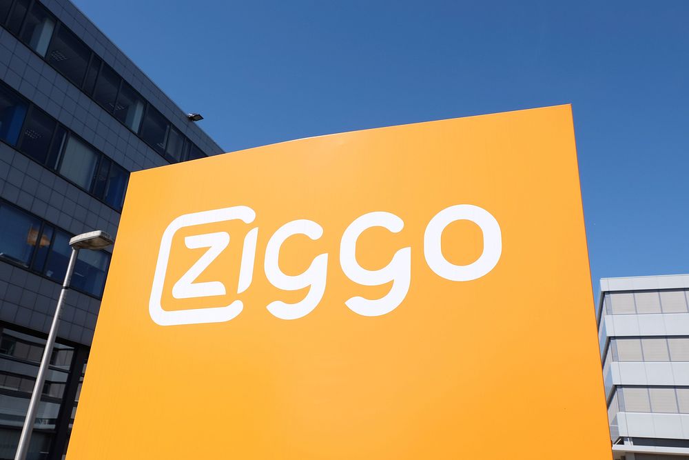 Ziggo sign. Kabelweg, Amsterdam - May 7, 2016