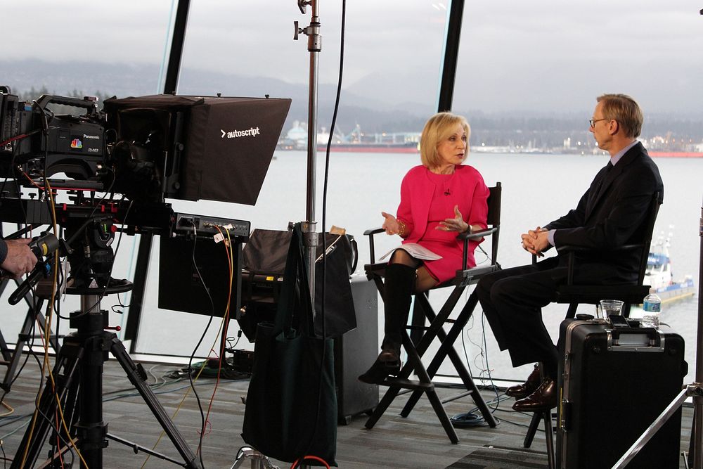 Senior Policy Advisor Hook Speaks to NBC News Chief for Foreign Affairs Mitchell in Vancouver
