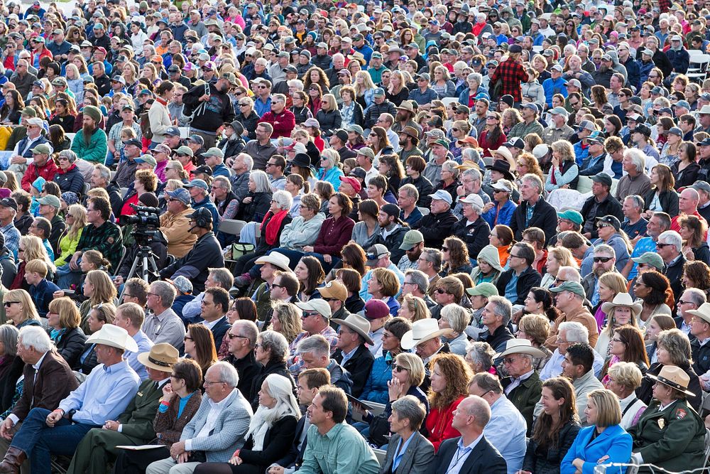 Crowd scene by Matt Ludin. Original public domain image from Flickr