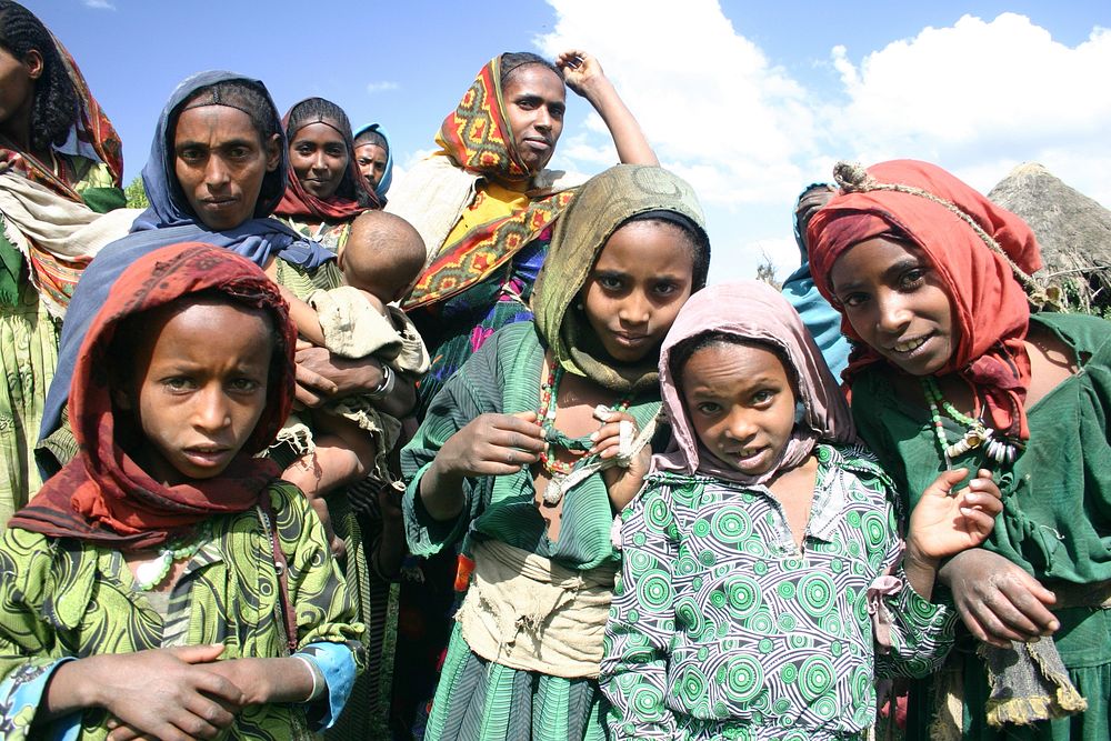 Local people, Simien Mountains National Park, Ethiopian Highlands - 4 November 2007