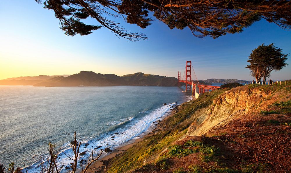 Golden Gate in San Francisco. Free public domain CC0 photo.