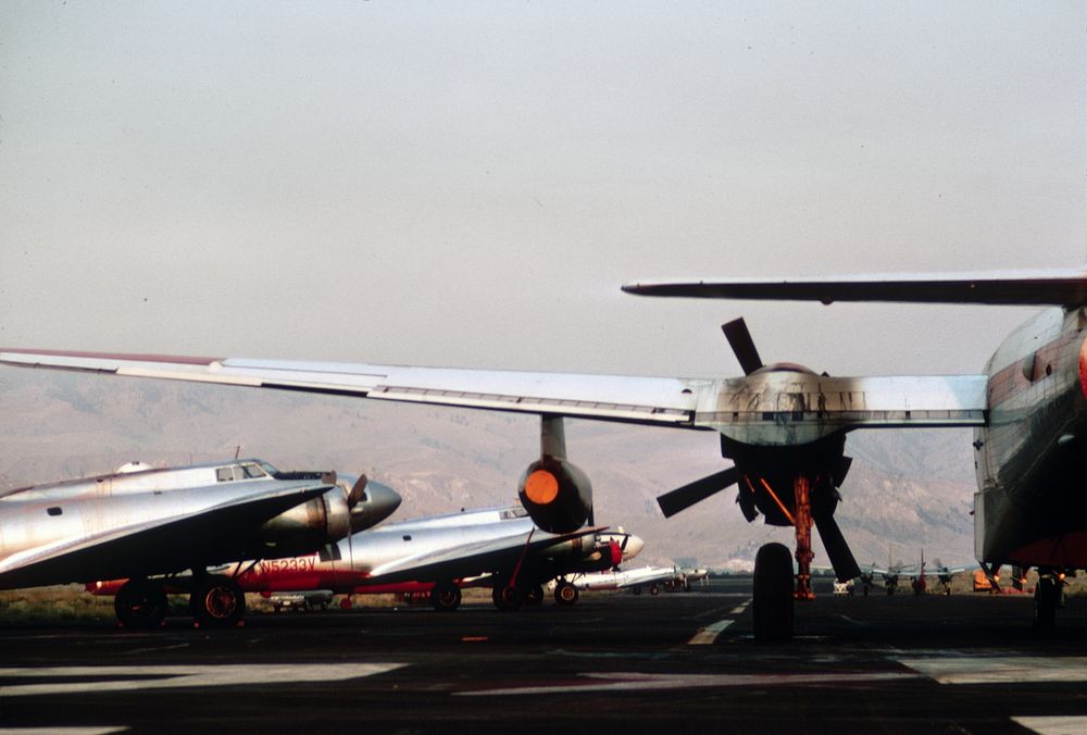 Wenatchee Pangborn field tankers lined up. Original public domain image from Flickr