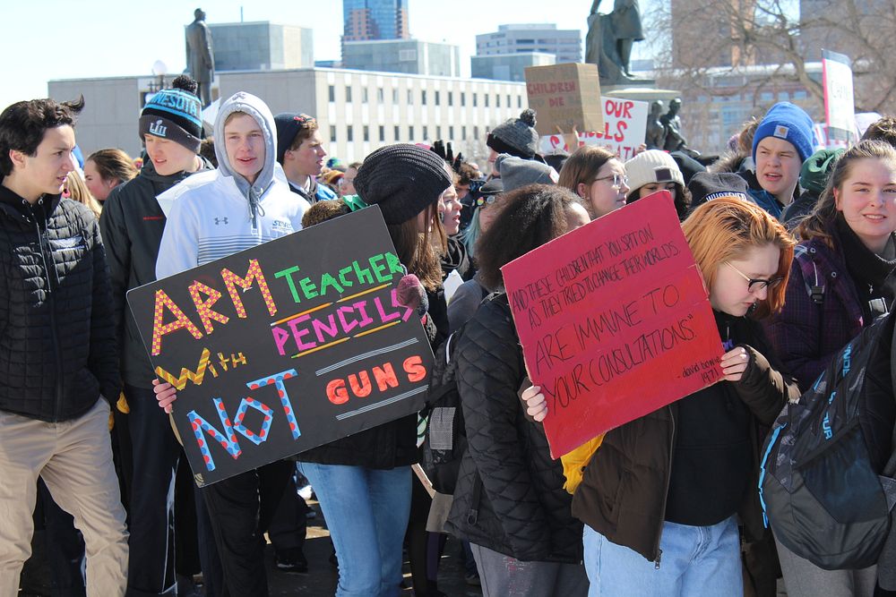 MN Students Walkout. Original public domain image from Flickr