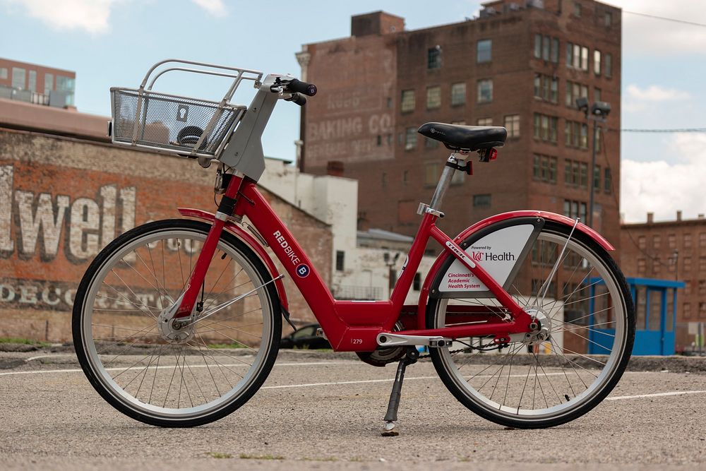 Cincinnati Red Bike by B-cycle, Ohio, USA, June 24, 2018.
