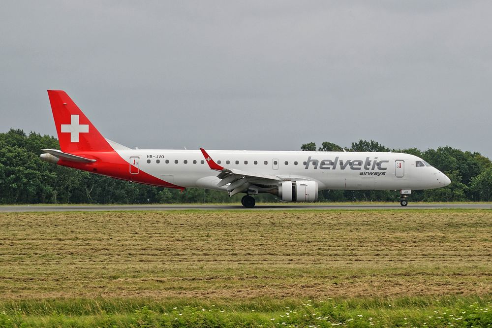 Helvetic Airways HB-JVO Embraer 190, location unknown, 21/06/2018. 