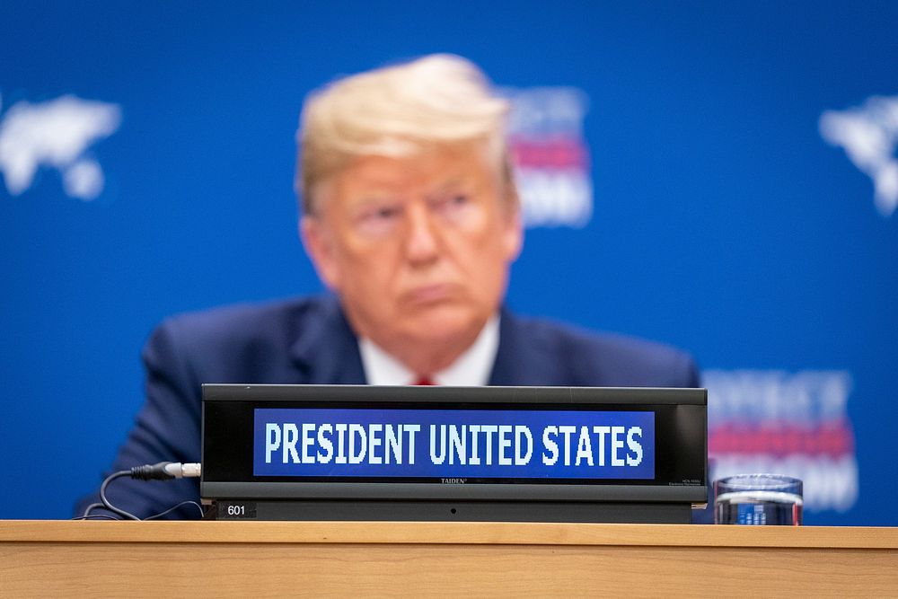 #UNGA President Donald J. Trump attends a United Nations event on Religious Freedom Monday, Sept. 23, 2019, at the United…
