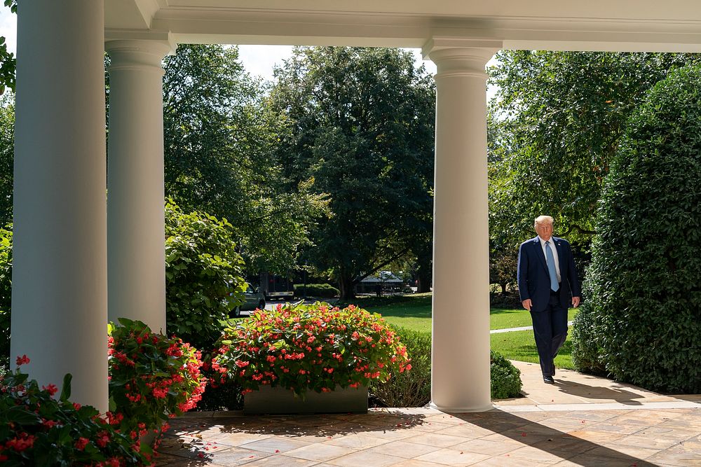 President Trump Returns from President Trump Departs for Walter Reed National Military Medical Center