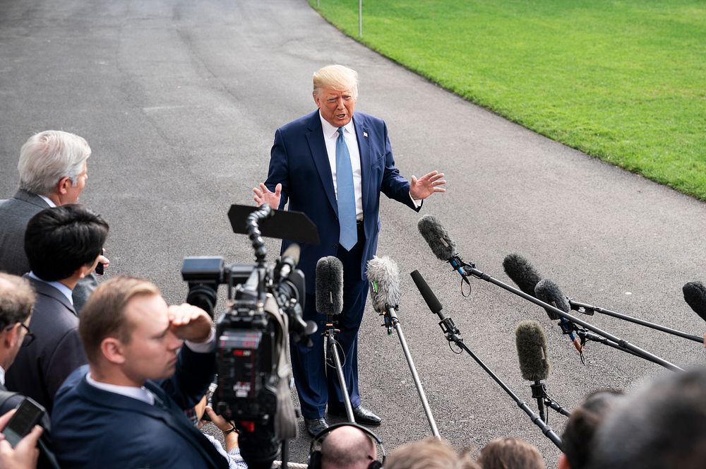 President Trump Departs for Walter Reed National Military Medical Center