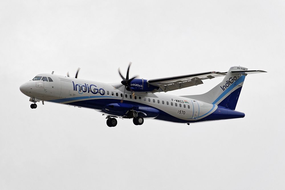 IndiGo F-WWED - ATR 72-600 (test in flight), LFBO Airport, 18/10/2019. 