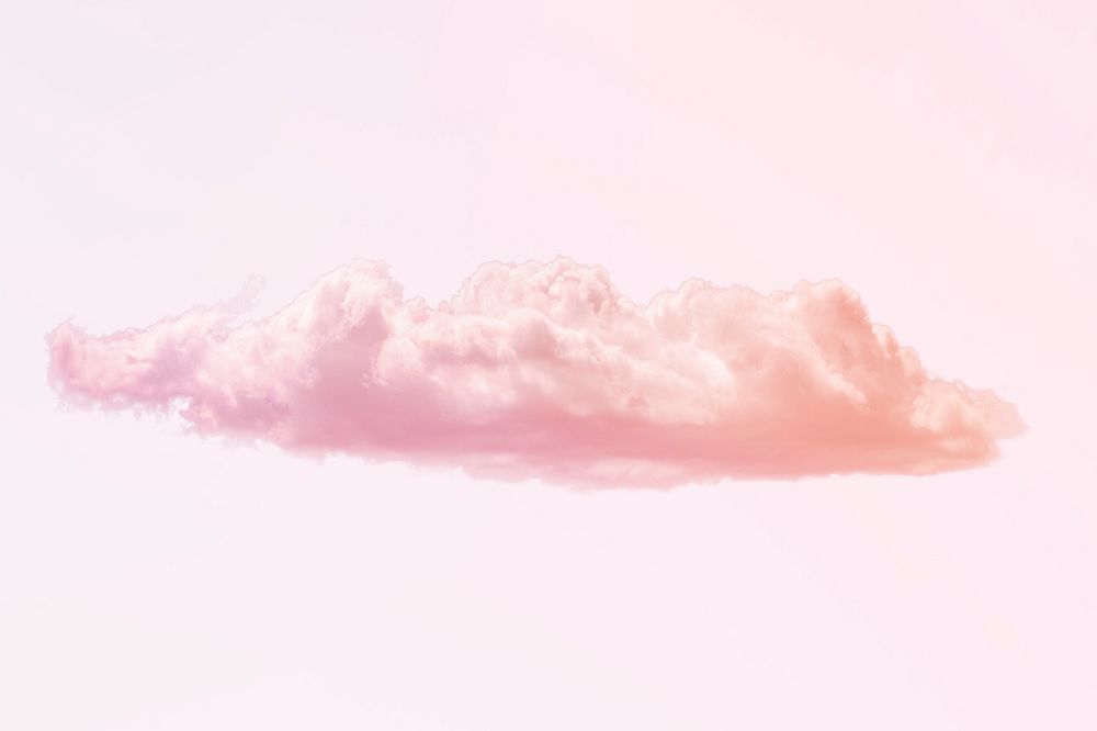 Pink aesthetic cloud background psd