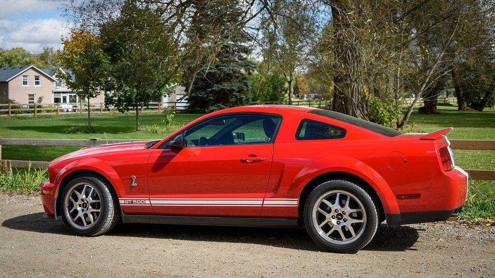 Red Ford Mustang 2007 Shelby GT500. Location Unknown. Date Unknown.