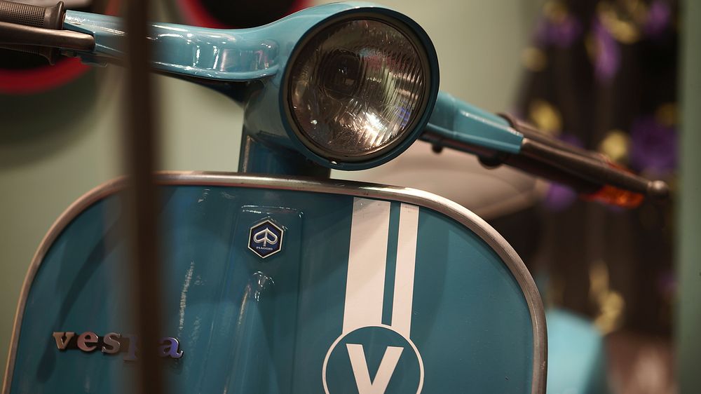 Blue Vespa, Location unknown, November 9, 2020.