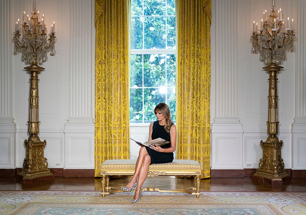 First Lady Melania Trump Reads the Book “All Different Now”