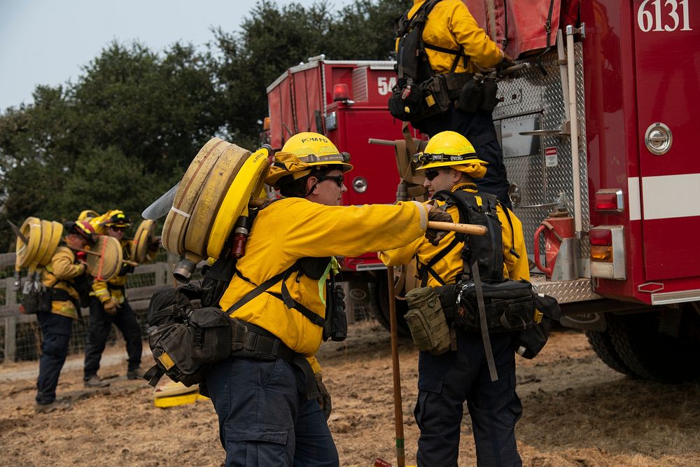 Presidio of Monterey firefighters help combat River and Carmel fires 