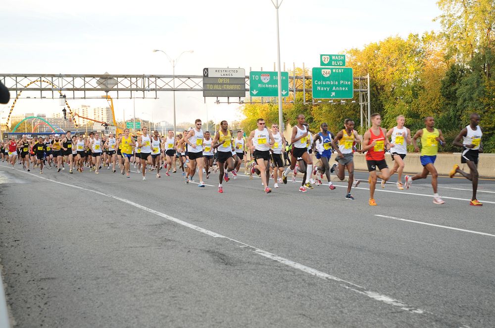Ten Miler Start. Original public domain image from Flickr